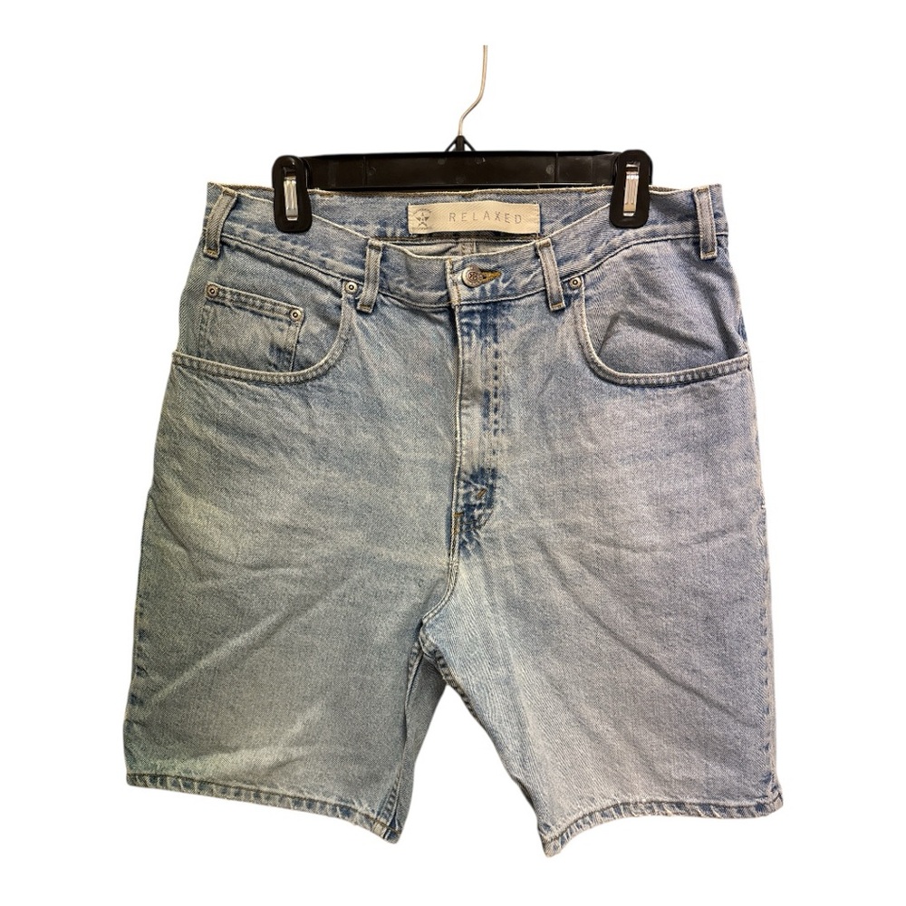 Relaxed Fit Blue Denim Shorts